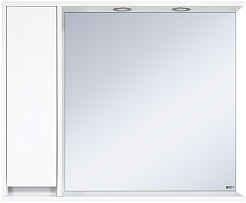 Misty Зеркальный шкаф Алиса 90 L белый – фотография-1